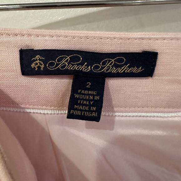 Brooks Brothers Light Pink Wide Leg linen Pants petite - Picture 3 of 10